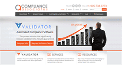 Desktop Screenshot of complianceassociates.ca